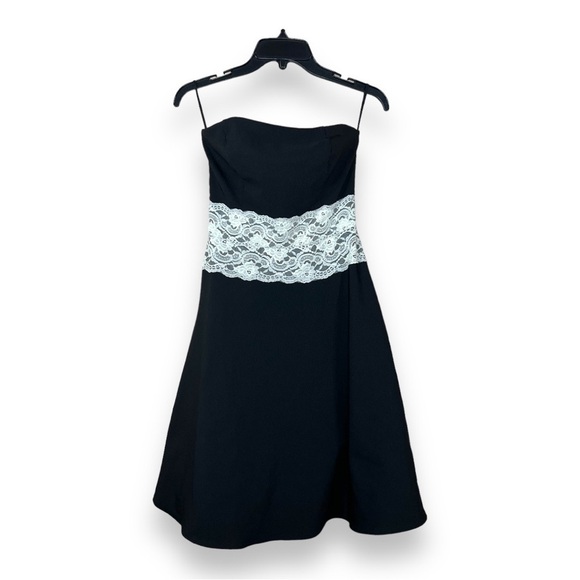 Size 1 Y2k Era Ruby Rox Brand Dress Juniors Strapless  Prom Retro Pinup Event - Picture 1 of 11
